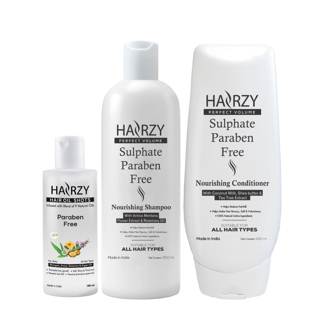 Hairzy Shampoo, Conditioner and Oil Shots