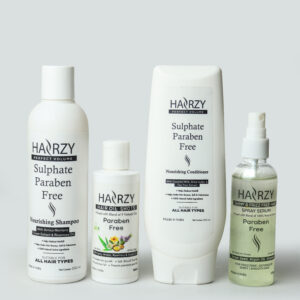 Hairzy Shampoo,Conditioner,Oil Shots and Spray Serum Combo
